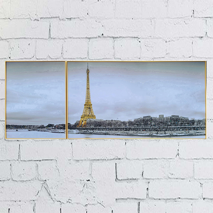아크릴 에펠탑 특대형 로비 사무실 고급 알루미늄액자거실그림액자 벽시계전문