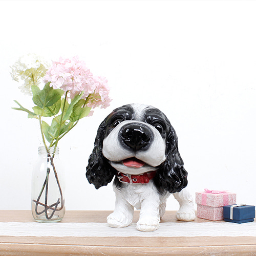 마이펫 코카스파니엘 거실 인테리어 강아지 장식 인형거실그림액자 벽시계전문