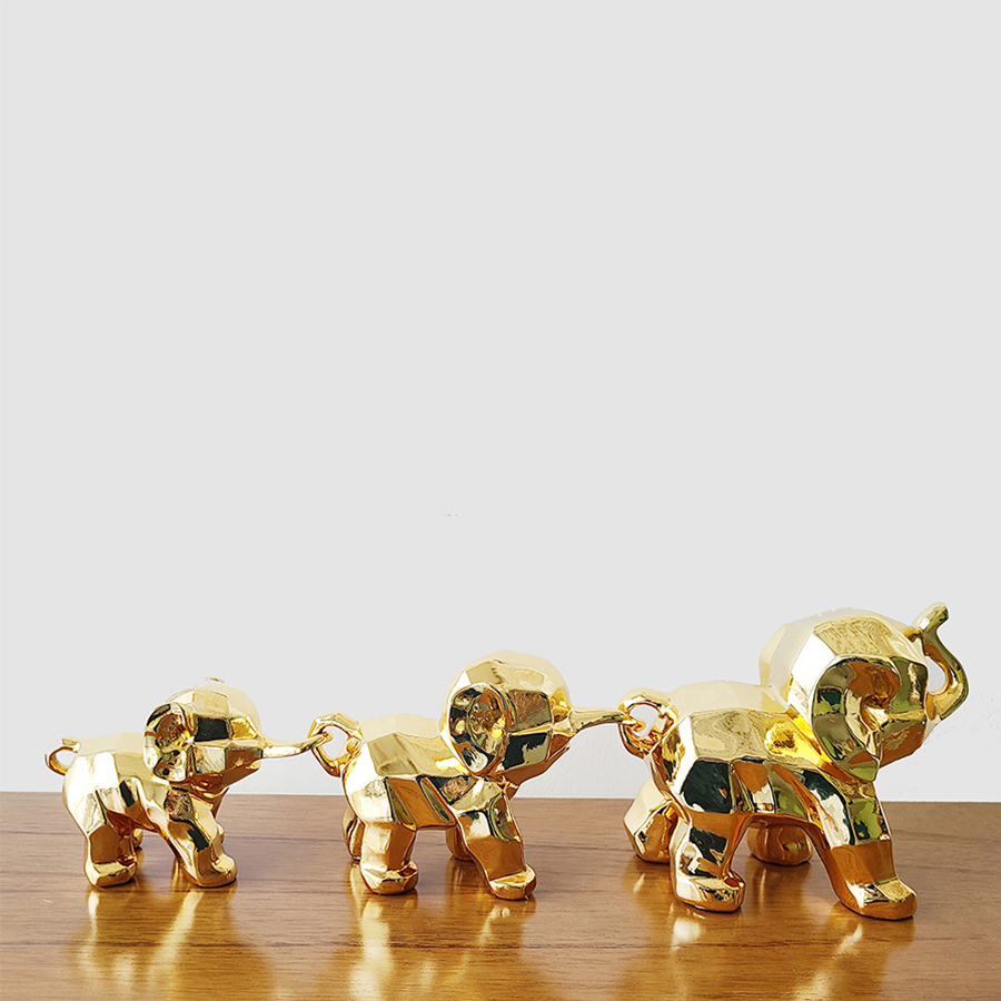 황금 큐브 코끼리 풍수에좋은 동물 장식소품 인형거실그림액자 벽시계전문