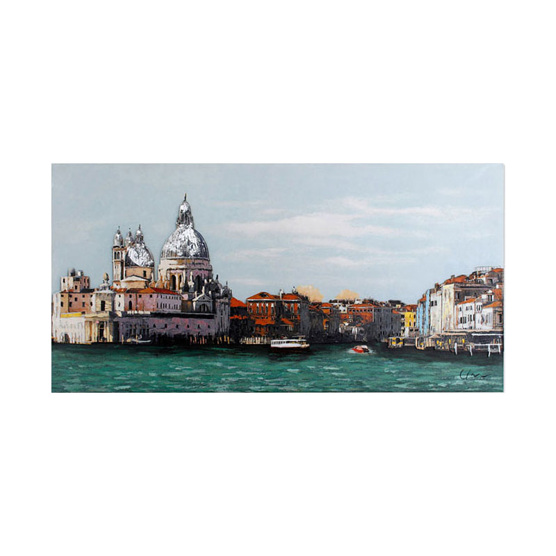 캔버스 유화  베네치아 70x140 수작업 고급 그림 액자거실그림액자 벽시계전문