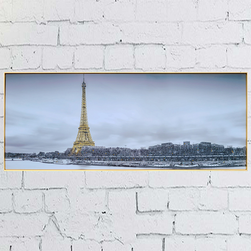 아크릴 에펠탑 60x150 인테리어 대형 큐빅액자거실그림액자 벽시계전문