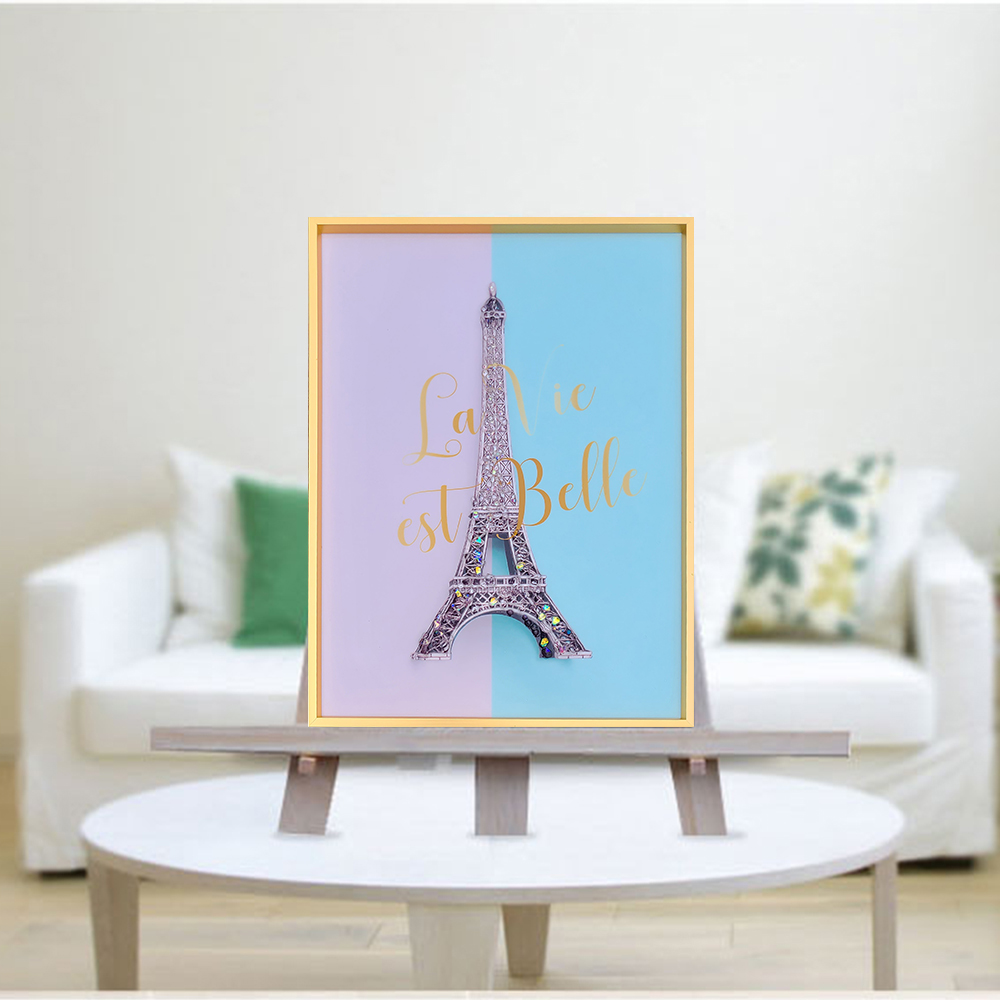 30x40 아크릴 에펠 탑 인테리어 벽 장식 큐빅 액자거실그림액자 벽시계전문